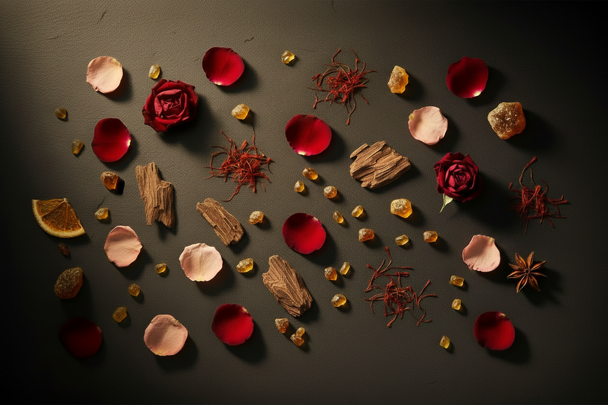 Luxury Fruity Floral Perfume Editorial